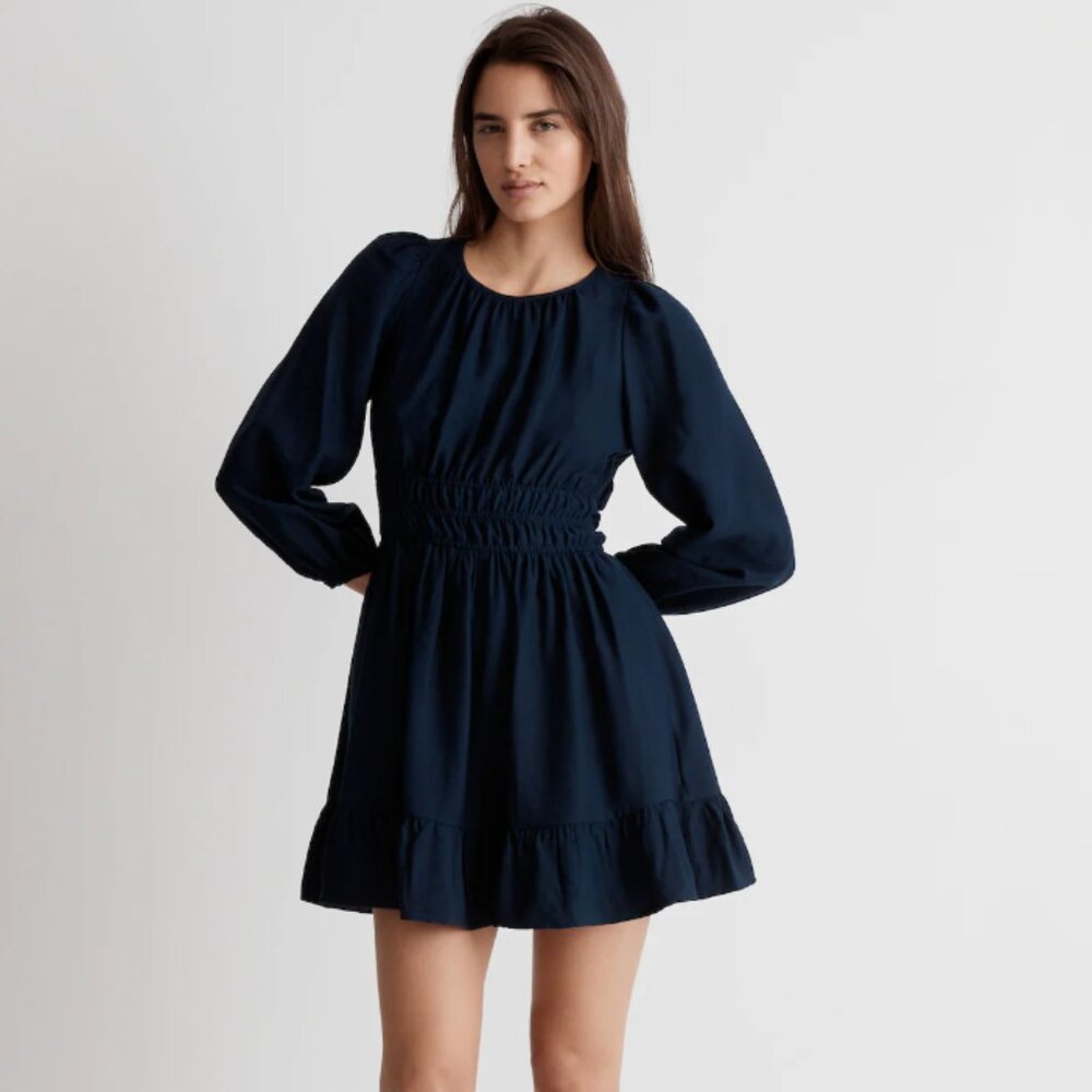 Madewell Sophia Open Back Mini Dress, Size Medium